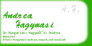 andrea hagymasi business card